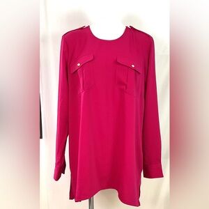NWT-Lauren Ralph Lauren – fuchsia top/tunic – size XXL